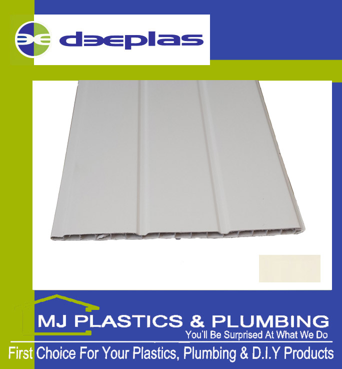 Deeplas Hollow Cladding (Soffit Board) 300mm - Cream